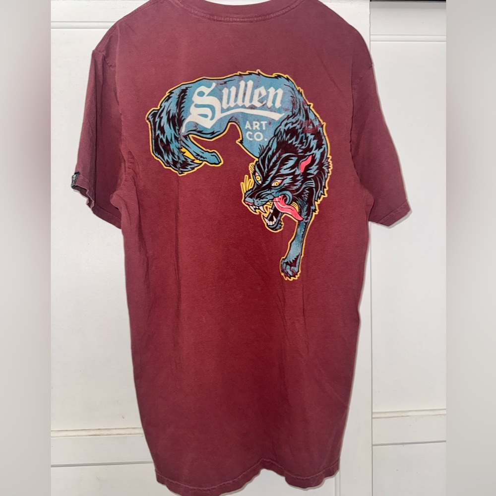 Men's Sullen Short-Sleeve Graphic Tee in Burgundy